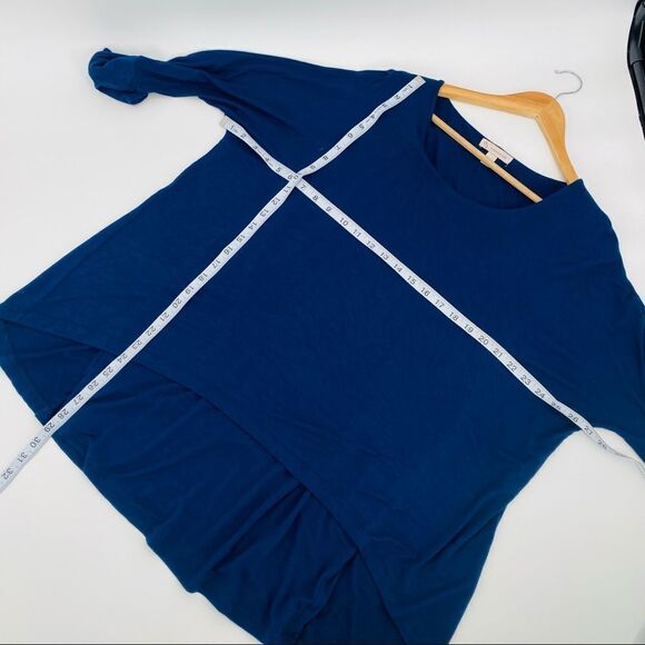 Cb established 1962 navy slouchy layered knit tunic top size large - Picture 4 of 6